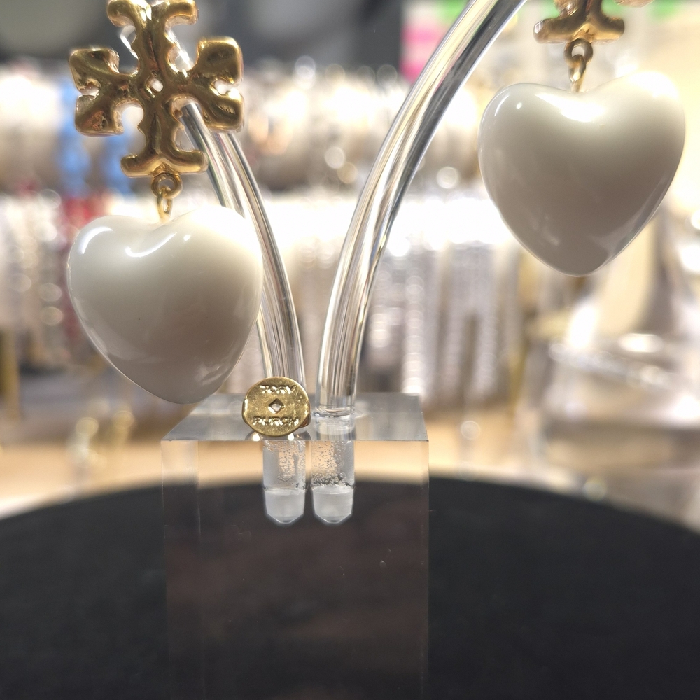 Tory Burch Gold Logo Stud Earring